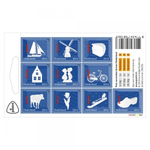 Postzegels waarde 1 - velletje á 10 stuks - Nederlandse Iconen